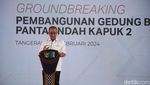 Momen Erick Thohir Groundbreaking Gedung BNI di PIK 2