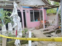 Penampakan Rumah Ketua KPPS Pamekasan Hancur Dilempar Peledak