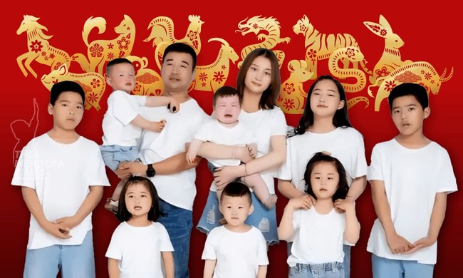 Sudah melahirkan sembilan kali, Tian Dongxia tetap prima dalam kesehariannya bahkan bisa menjaga bentuk tubuhnya. Hal itu karena dia mendapat perawatan khusus di klinik terbaik setelah melahirkan. Foto: dok. Keluarga Douyin Zhao Wanlong