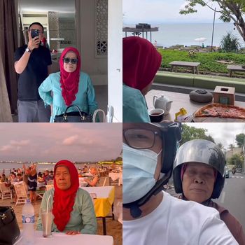 Video viral anak yang mengajak ibunya liburan berdua bikin haru
