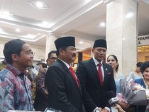 AHY-Hadi Tiba ke Kantor ATR untuk Serah Terima Jabatan