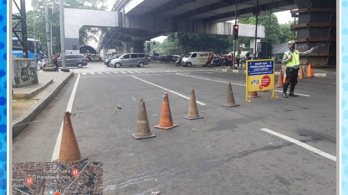 Antisipasi Macet di Jl TB Simatupang, Polisi Rekayasa Lalin di Pasar Rebo