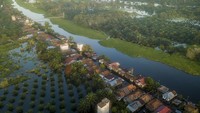 Banjir yang menggenangi ratusan rumah akibat meluapnya Sungai Batanghari itu telah berlangsung lebih dari delapan minggu.  