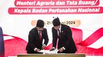 Ekspresi AHY Usai Sertijab Jadi Menteri ATR/BPN