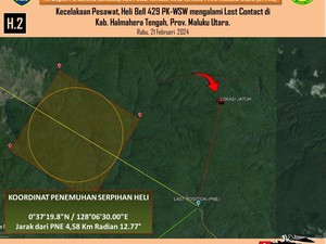 Helikopter Hilang Kontak di Halmahera Tengah Ditemukan, Penumpang-Kru Tewas