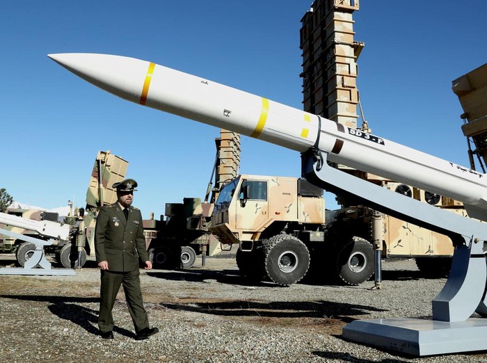 The long-range air defence system called Arman is displayed during an unveiling ceremony in Tehran, Iran, in this picture obtained on February 17, 2024. Irans Defense Ministry/WANA (West Asia News Agency)/Handout via REUTERS ATTENTION EDITORS - THIS IMAGE HAS BEEN SUPPLIED BY A THIRD PARTY   ATTENTION EDITORS - THIS PICTURE WAS PROVIDED BY A THIRD PARTY