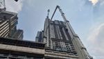 Proyek Bangunan Apartemen Bella Pakuwon City Terbakar