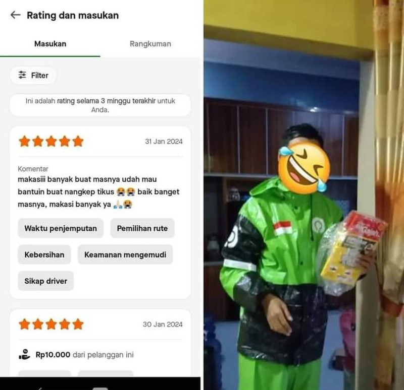 Lelah di jalan, bertemu dengan beragam customer. Ah, begini lah lika-liku jadi driver ojol. Tetap semangat, ya!