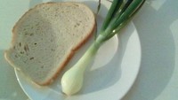 Sebuah rumah sakit di Russia dilaporkan menyajikan makanan yang tak layak. Netizen yang sempat dirawat di sana mengeluh hanya menerima roti dan daun bawang mentah. Foto: Daily Mail