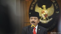 Acara dilanjutkan dengan pembacaan doa. Kemudian, Hadi akan menggelar konferensi pers.
