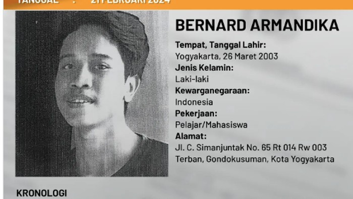 Info orang hilang.