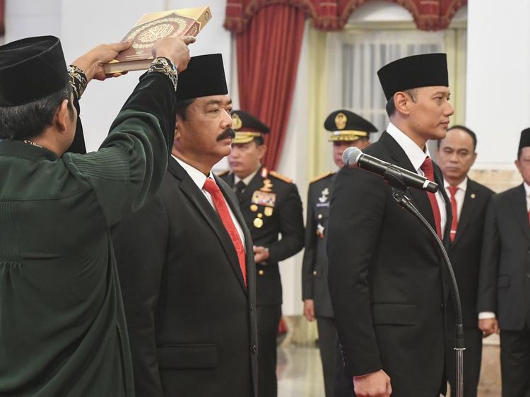 Momen AHY Dilantik Jadi Menteri ATR/BPN