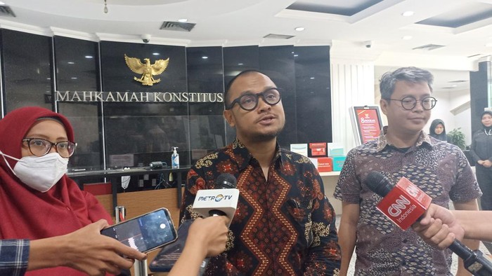 Perwakilan Sahabat Konstitusi, Andi Rahardian (Astrid Meishella/detikcom)