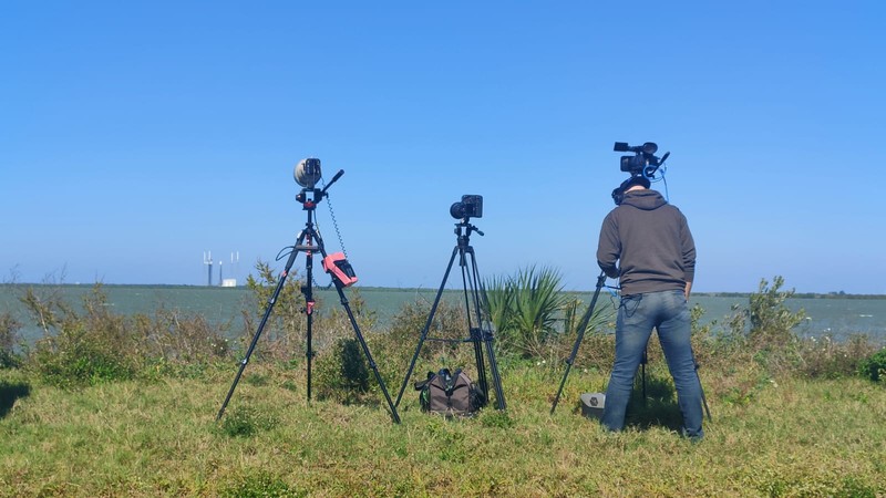 Suasana Peluncuran Satelit Merah Putih 2