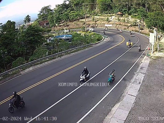 Tangkapan layar CCTV Diskominfo Gunungkidul, Rabu (21/2/2024) pukul 16.41 WIB.