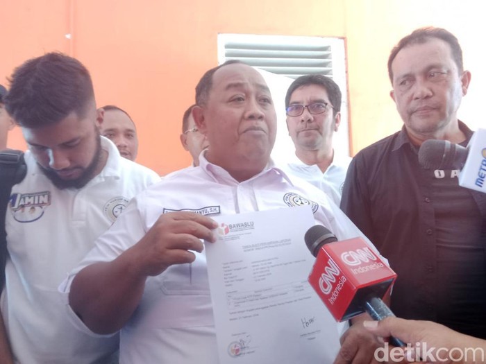 THN AMIN Sumut melaporkan KPU RI ke Bawaslu Sumut