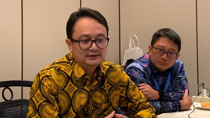Wakil Menteri Perdagangan Jerry Sambuaga di Padma Hotel Semarang, Jawa Tengah, Rabu (21/2/2024).