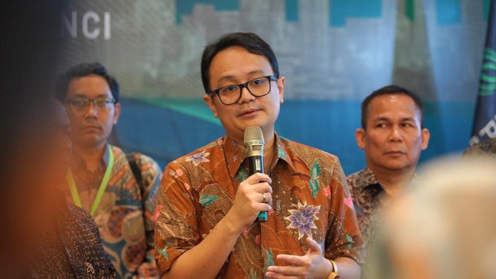 Wakil Menteri Perdagangan (Wamendag) Jerry Sambuaga di Padma Hotel Semarang, Jawa Tengah, Rabu (21/2/2024).