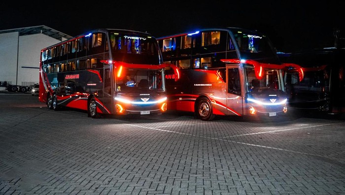 Bus double decker terbaru PO Juragan99 Trans Bus double decker terbaru PO Juragan99 Trans