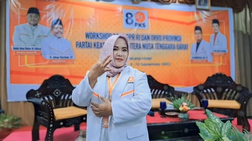 Caleg DPRD NTB dari PKS, Baiq Sri Ratna Puspariani. (Istimewa)