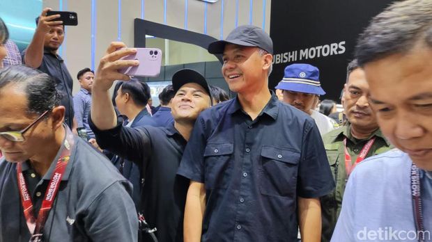 Ganjar Pranowo di IIMS 2024.