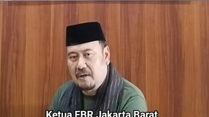Ketua FBR Jakarta Barat Mudjamil Saleh.