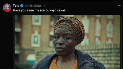 Meme Menohok Arsenal Dikalahkan Porto, Saka Dicari Emaknya