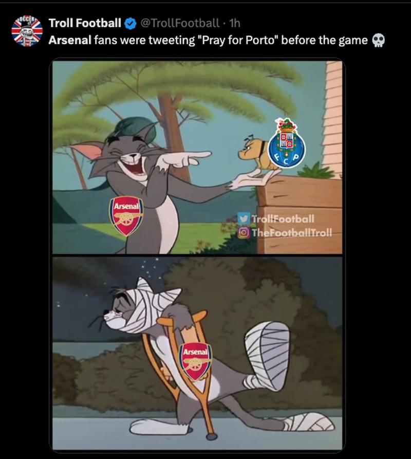 Meme Menohok Arsenal Kalah