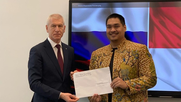 Menpora Dito bersama Menpora Rusia Oleg Matytsin