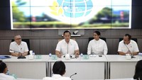 AHY pun memberikan arahan singkat kepada para pimpinan tentang hal-hal yang perlu diatensi, dan program-program yang harus diselesaikan ke depan.Foto: Dok. Kementerian ATR/BPN