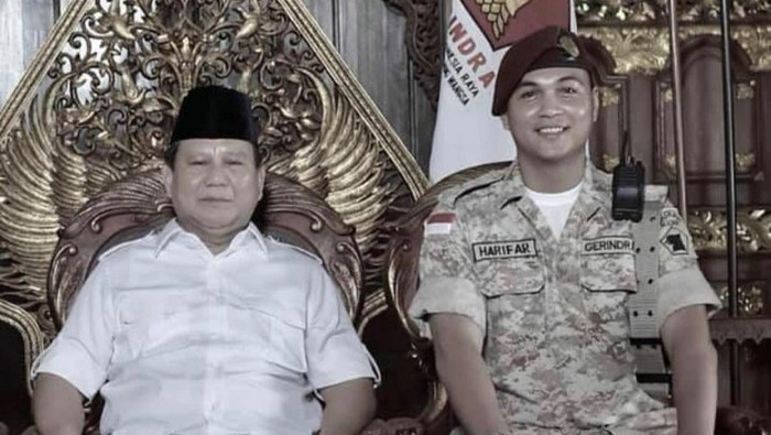 Muhammad Harrifar Syafar ajudan Prabowo Subianto.