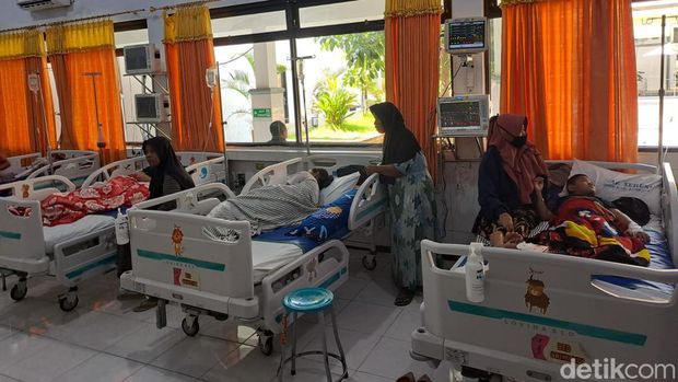 Pasien DBD di ruang Srikandi, RSUD Jombang