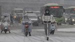 Penampakan Jalan-jalan di China Tertutup Salju