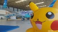 Peluncuran livery Pokemon pesawat Garuda Indonesia ini juga bertepatan dalam rangka kegiatan Pokemon Air Adventure yang digelar di Bali pada 2-3 Maret mendatang. (Wahyu Setyo/detikTravel)