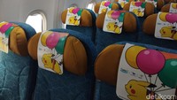 Ada dua kelas kursi di pesawat ini yaitu ekonomi dan bisnis. Pesawat itupun sudah siap diterbangkan Jumat (23/2) besok dari Jakarta menuju ke Denpasar, Bali. (Wahyu Setyo/detikTravel)
