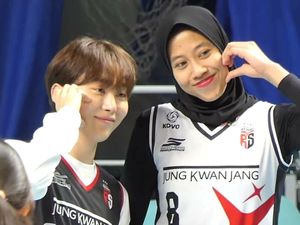 Seungkwan SEVENTEEN Dukung Atlet Voli RI Megawati, Akhirnya Foto Bareng