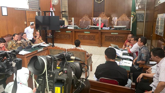 Sidang praperadilan Aiman vs Polda Metro (Mulia/detikcom)