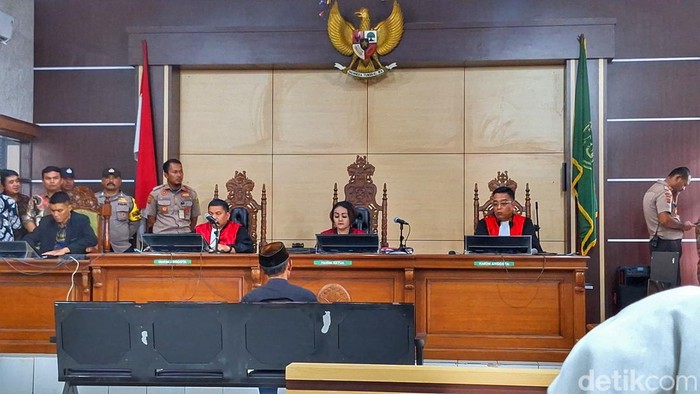 Suasana sidang terdakwa Dadang Darajat di PN Bale Bandung
