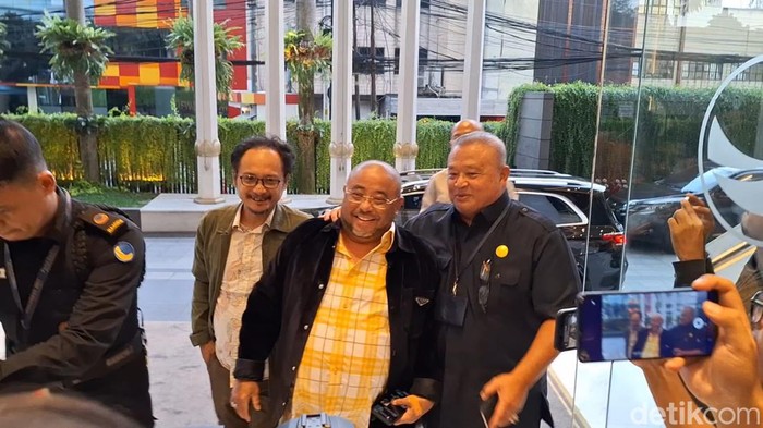 Tiga sekjen parpol pengusung Anies-Imin. (Anggi Muliawati/detikcom). Tiga sekjen parpol pengusung Anies-Imin. (Anggi Muliawati/detikcom).