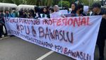 Aksi Pelajar-Mahasiswa Gabungan Dukung Pemilu Damai