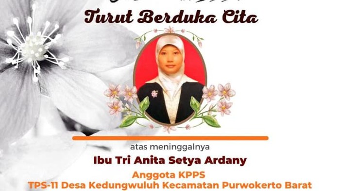 Anggota KPPS Banyumas yang meninggal, Jumat (23/2/2024).