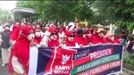 Potret Demo di Depan Gedung Agung Jogja Tuntut Diskualifikasi Paslon 02