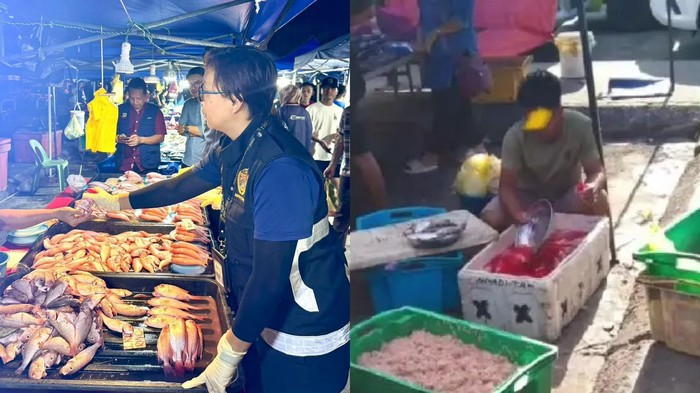 Duh! Penjual Diduga Pakai Pewarna Makanan agar Ikan Kelihatan Segar