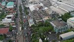 Foto Udara Dampak Kerusakan Akibat Tornado di Sumedang