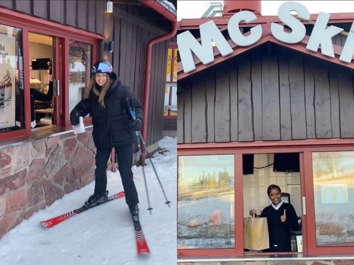 McSki, McDonalds unik tawarkan drive thru di area ski