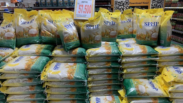 Pasokan beras SPHP di retail modern Medan. (Kartika Sari/detikSumut)