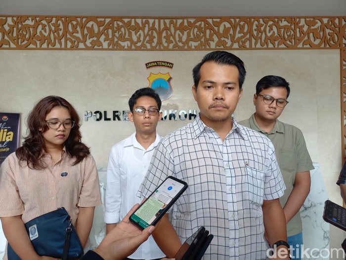 Pengacara korban Agung Hendi, saat ditemui awak media di Polres Sukoharjo, Jumat (23/2/2024).