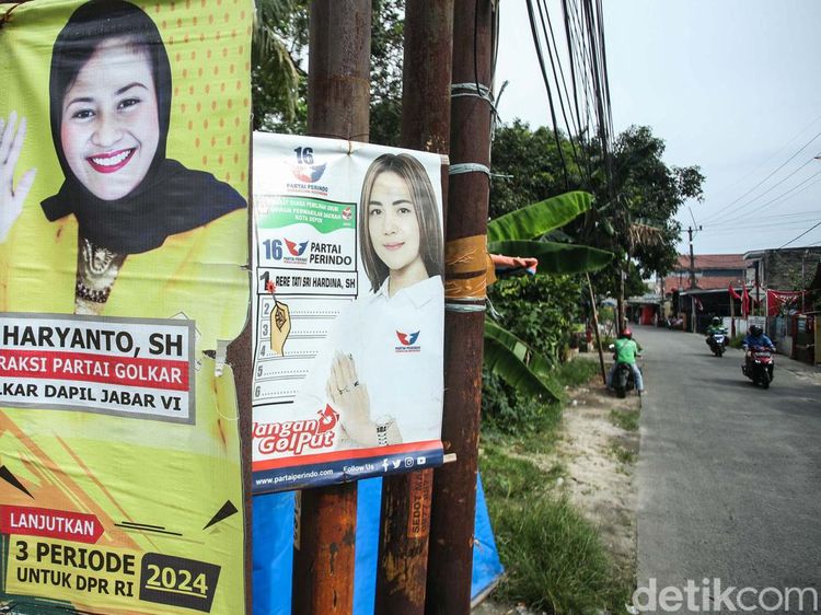 Pemilu Sudah Selesai, Spanduk Caleg Masih Bertebaran di Depok