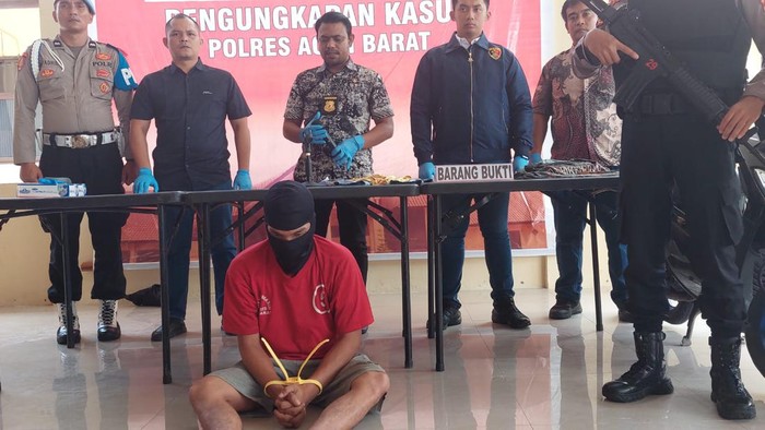 Polisi menangkap pemuda di Aceh Barat yang diduga membunuh anak pacarnya berusia empat tahun. (Foto: dok Polres Aceh Barat).