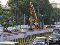 Cek! Begini Potret Terbaru Pembangunan LRT Velodrome-Manggarai